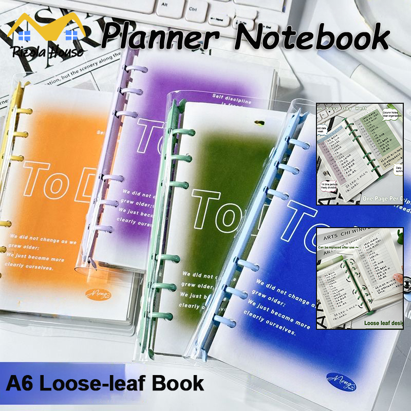 SGA6 Planner Notebook Losing Leaf Book 120 หน้า Daily Planner Daily To Do List Agenda Weekly Planner