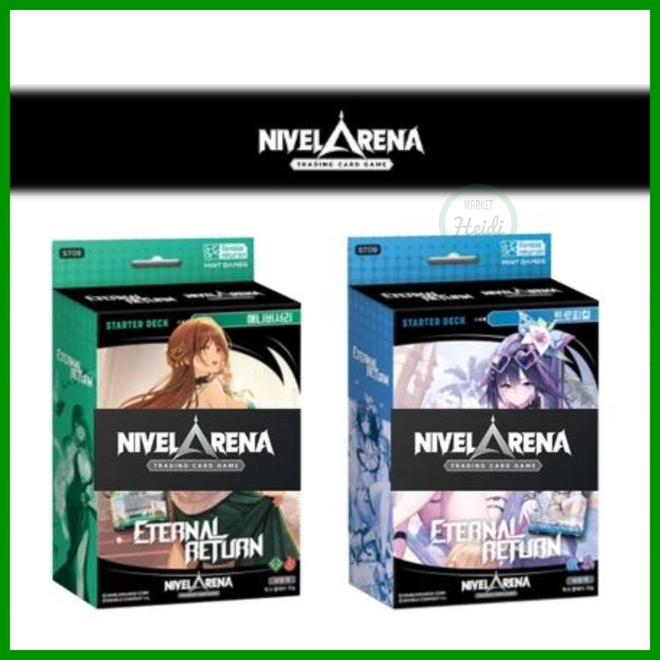เกาหลี เกาหลี 🇰🇷 การ์ด NIKKE Eternal Return NIVEL ARENA สํารับเริ่มต้น "Anniversary ST08" "Tropical ST09"
