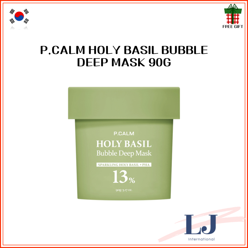 P.CALM HOLY BASIL BUBBLE DEEP MASK 90G
