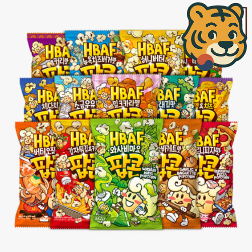 ราคาต่ําสุด Korean HBAF Popcorn 80g 3 – Snack & Crunchy Popcorn