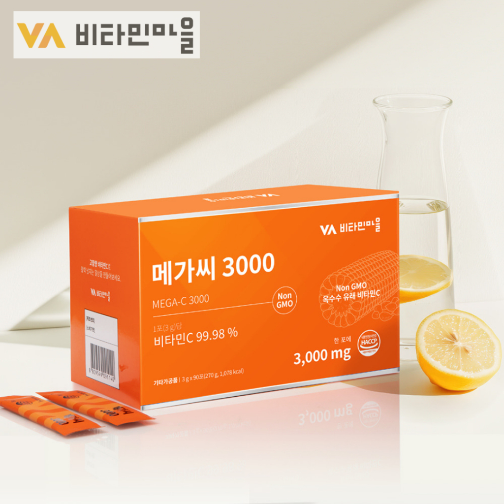 Vitamin Village MegaC 3000 วิตามินซีพาวเดอร์สติ๊ก 3g