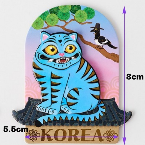 [K-Souvenir APEC Gyeongju] Hojakdo Magnet Tiger & Magpie ตู้เย็นแม่เหล็ก | ของขวัญศิลปะพื้นบ้านเกาหล