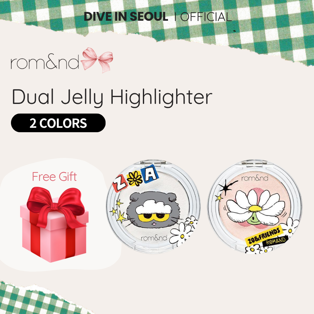 [ROM&ND] romand ZO&FRIENDS Dual Jelly Highlighter – 2 สี / 3.5g