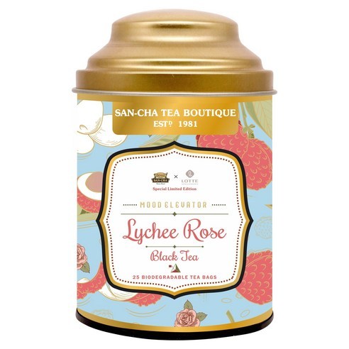 Aapkipasand Lychee & Rose Black Tea – 25 ซองชา