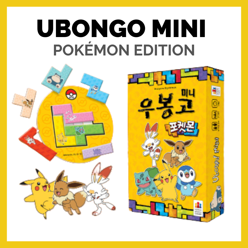 [Ubongo Mini] Pokémon Edition, เกมกระดานปริศนาความเร็ว, สินค้าเกาหลีอย่างเป็นทางการ
