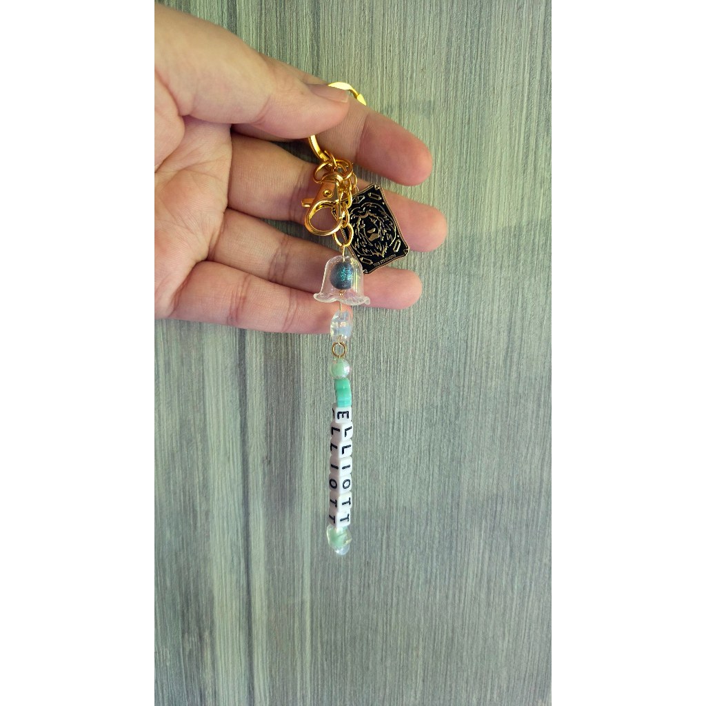 [SG] GEMINIA Customise Your Own Beaded Name Bell Chime Tarot Series พวงกุญแจ