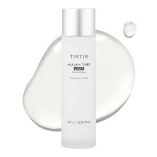 [TIRTIR] Milk Skin Toner Light 150 มล. / 50 มล. / 20 มล. (น้ําหนักเบา, ไนอะซินาไมด์ 4%, ไม่เหนียวเหนอะหนะ, ดูแลสิว, กระชับรูขุมขน, ควบคุมความมัน)