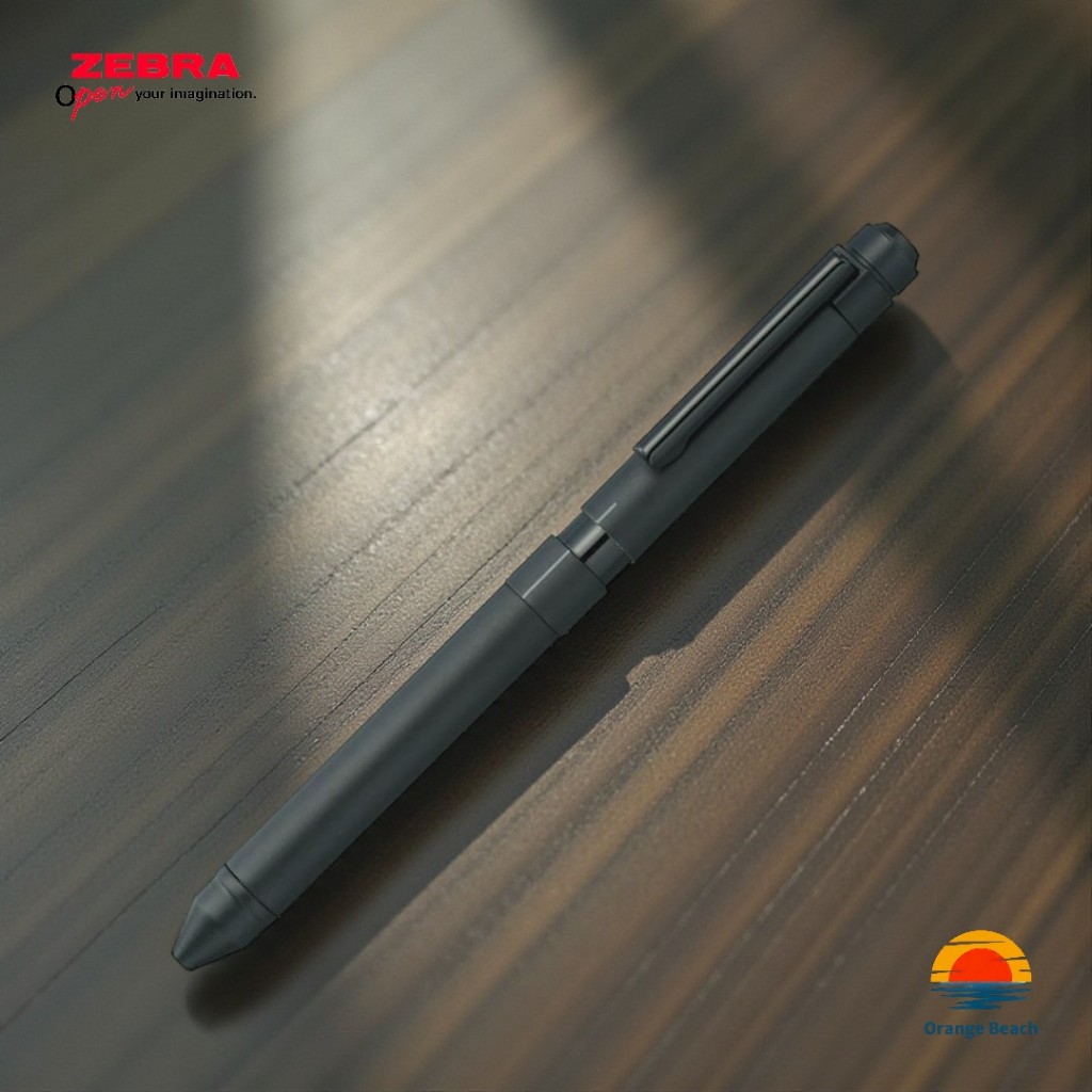 Zebra Sharbo X ST3 ปากกามัลติฟังก์ชัน/2 ลูกลื่น+ดินสอกด/3สี/ตัวเรือนโลหะคลาสสิก/ญี่ปุ่น