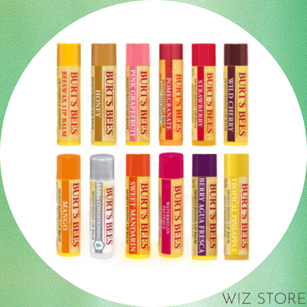 [Burt's Bees] Tinted Lip Balm Series / Natural Lip Care / All Nature Moisturizing Lip Balms
