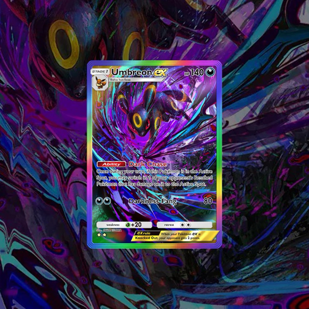 PTCG UMBREON EX HOLO FULL ART POKEMON TCG POCKET READ DESCRIPTION BEST BIRTHDAY ( ผู้ขาย SG 100% )
