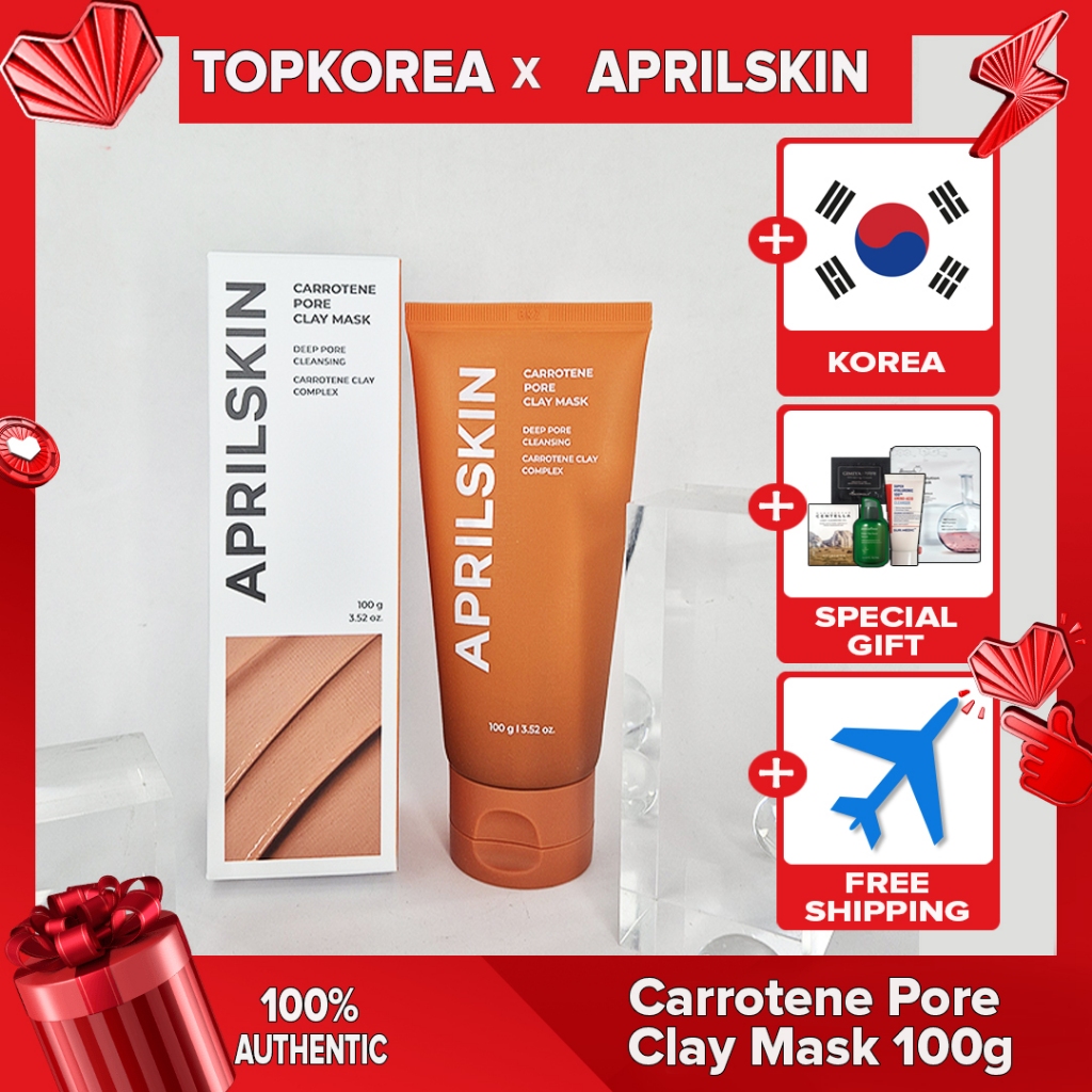 APRILSKIN Carrotene Pore Clay Mask 100g TOPKOREA จัดส่งจากเกาหลี