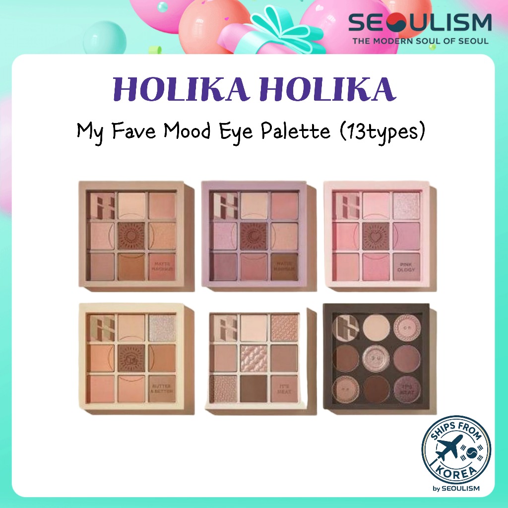 [Holika Holika] My Fave Mood Eye Palette 9-Color | เดลี่ถึงแกลม | ส่งจากเกาหลี