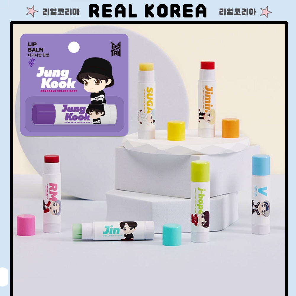 TinyTAN BTS Lip Balm Stick | 7 แบบ | Scented & Unscented | โมนามิเกาหลี