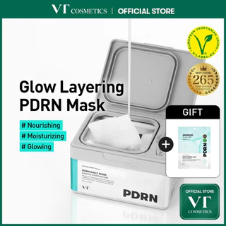 [VT] PDRN Daily Mask 30 ชิ้น วีแกนจากพืช PDRN, Radiance Care [Officlal Flagship]