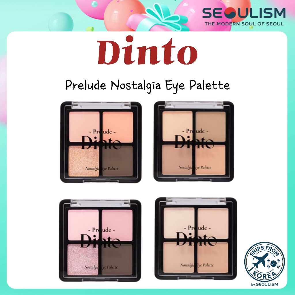 [DINTO] Daiso x Dinto Prelude Nostalgia Eye Palette | สีแต่งหน้า | ส่งจากเกาหลี