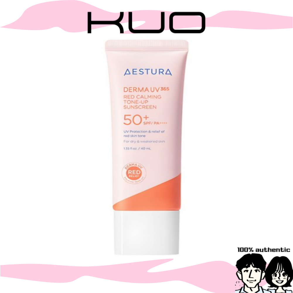 [aestura] Derma UV365 Red Calming Tone-Up Sunscreen 40ml / Calming, Tone-Up