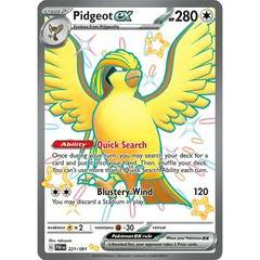 การ์ดโปเกมอน TCG Pidgeot EX SV Paldeen Fates 221/091 Shiny Full Art Secret