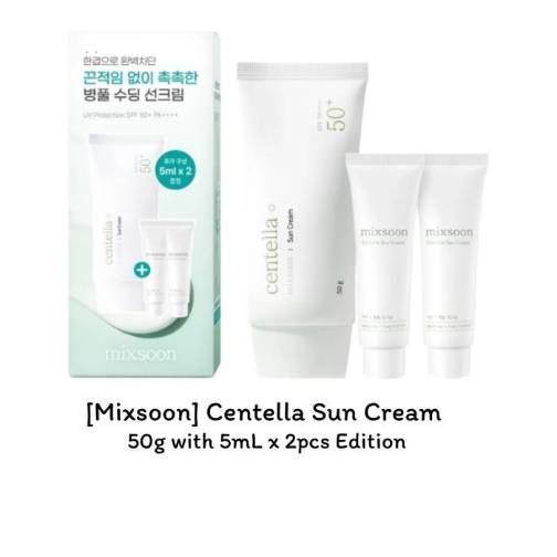 [Mixsoon] Centella Sun Cream 50g (ฟรี 5ml x 2ea) / SPF50+ PA++++ / K-BEAUTY