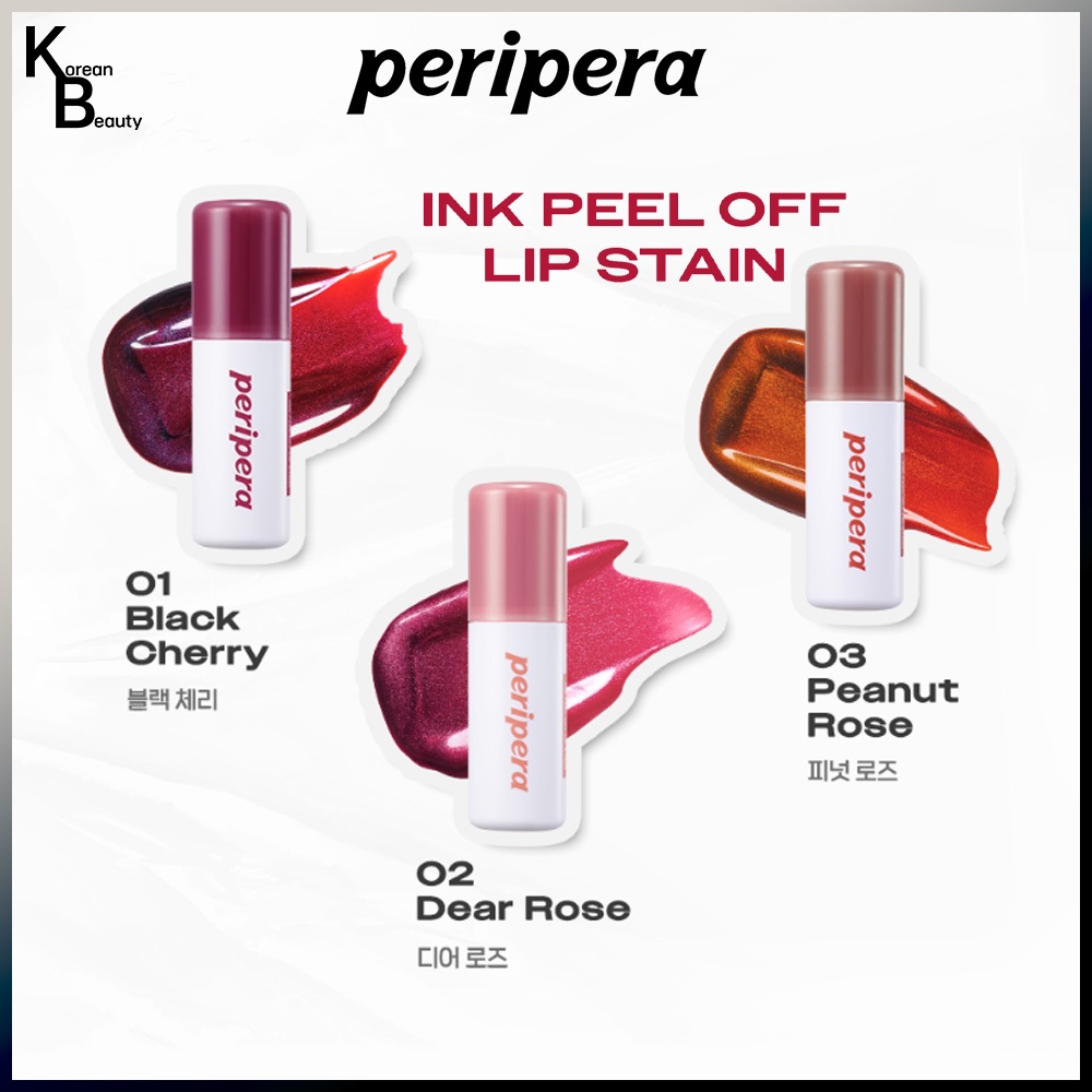 [peripera] (NEW) INK PEEL OFF LIP STAIN 3 สี