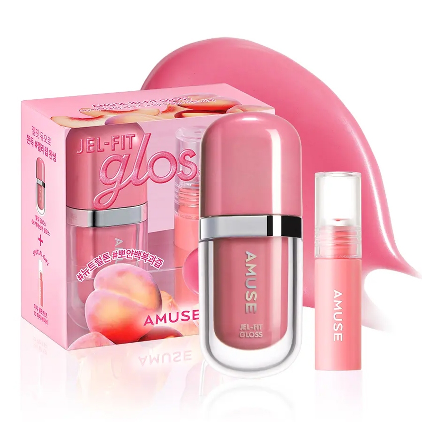 AMUSE Jel-Fit Gloss Tint Special Set (+Mini Jel-Fit Tint Gift) 3.8g / 6 เฉดสี