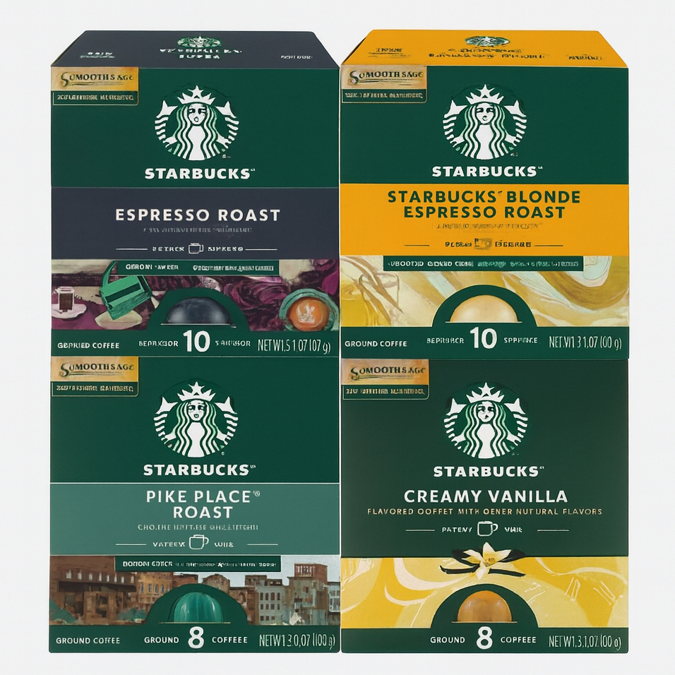 [Nespresso Vertuo Capsules Starbucks] Nespresso Vertuo ของแท้ Starbucks Variety 4 แบบ
