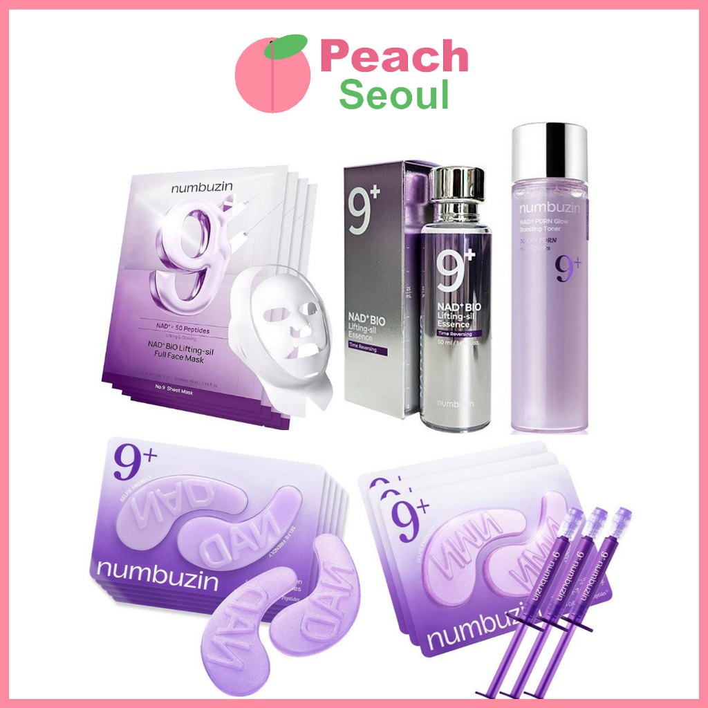 [Numbuzin] No. 9 NAD+ BIO Lifting-sil Essence 50ml / No.9 NAD+ PDRN Glow Boosting Toner 150ml/ Full 