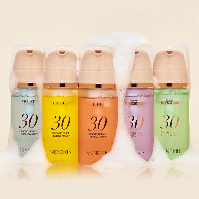 [Menokin] 30sec Quick Bubble Mask 95ml – Moist / Bright / Clear / Lift / Repair - รูปที่ 2