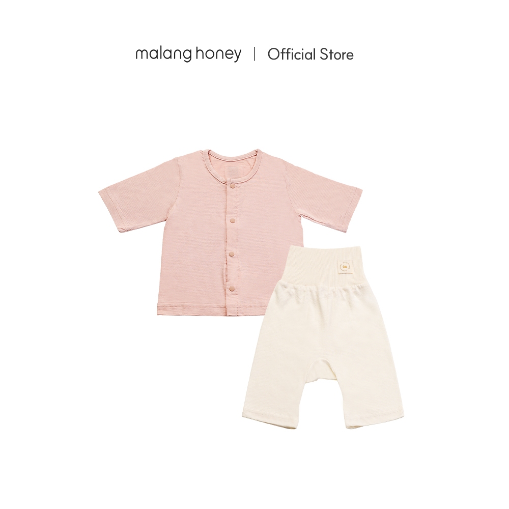 [Malang Honey] ชุดนอนเด็กแรกเกิดจากใยไผ่ ป้องกันอาการโคลิค – เสื้อแขนยาวและกางเกงเอวสูง