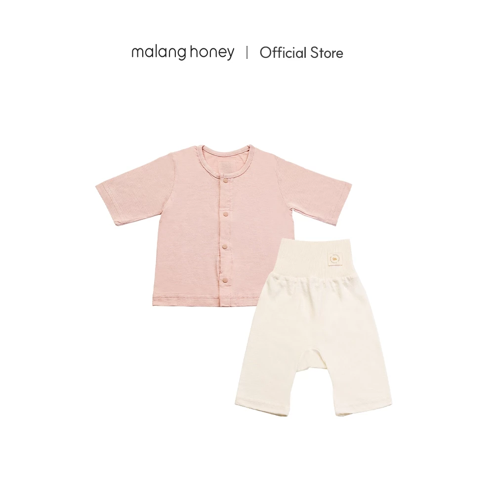 [Malang Honey] ชุดนอนเด็กแรกเกิดจากใยไผ่ ป้องกันอาการโคลิค – เสื้อแขนยาวและกางเกงเอวสูง