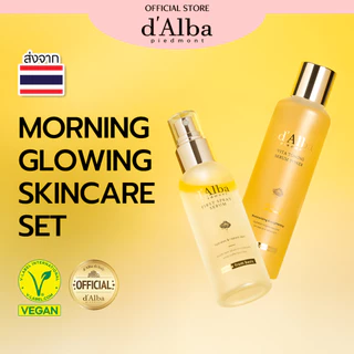[แพ็คคู่] d'Alba Morning Glowing Skincare Set (First Spray Serum 100ml, Vita Toning Serum Toner)