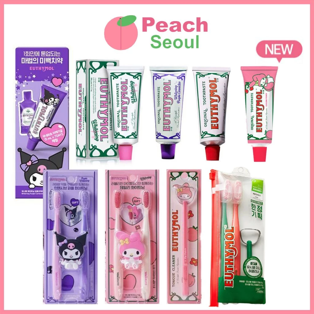 [EUTHYMOL] Toothpaste (Purple / Red / Pink / Peach)_From Korea