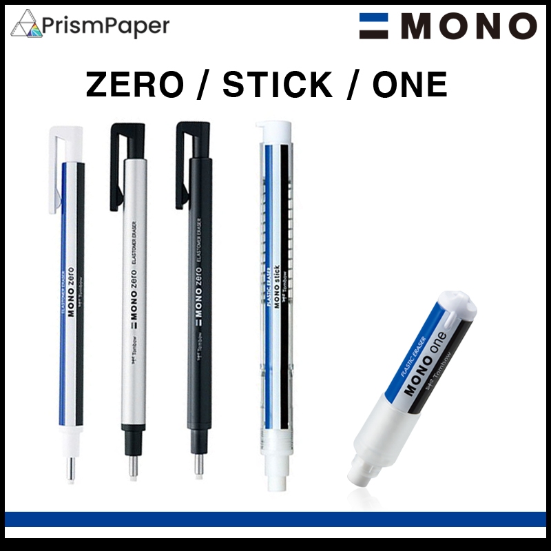 Tombow Mono Stick / One / Zero Eraser Pen Round / Squared Tip [Made In Japan]