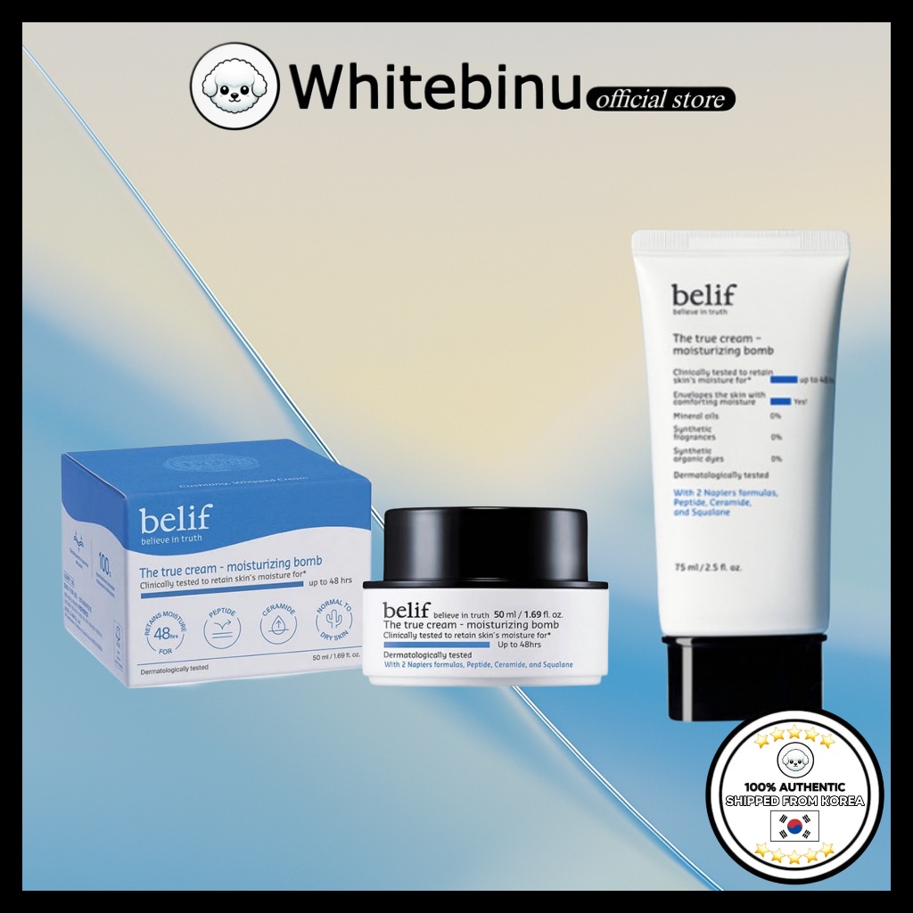 [BELIF] The True Cream - Moisturizing Bomb 50ml - ครีมให้ความชุ่มชื้น, เพิ่มเกราะป้องกันผิว, เซราไมด
