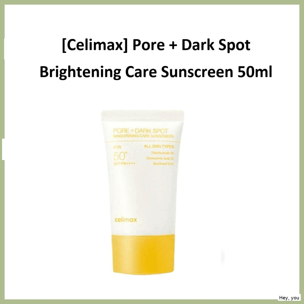 [Celimax] Pore + Dark Spot Brightening Care Sunscreen 50ml / Light Glow Tone-Care Sunscreen โดย Hey 