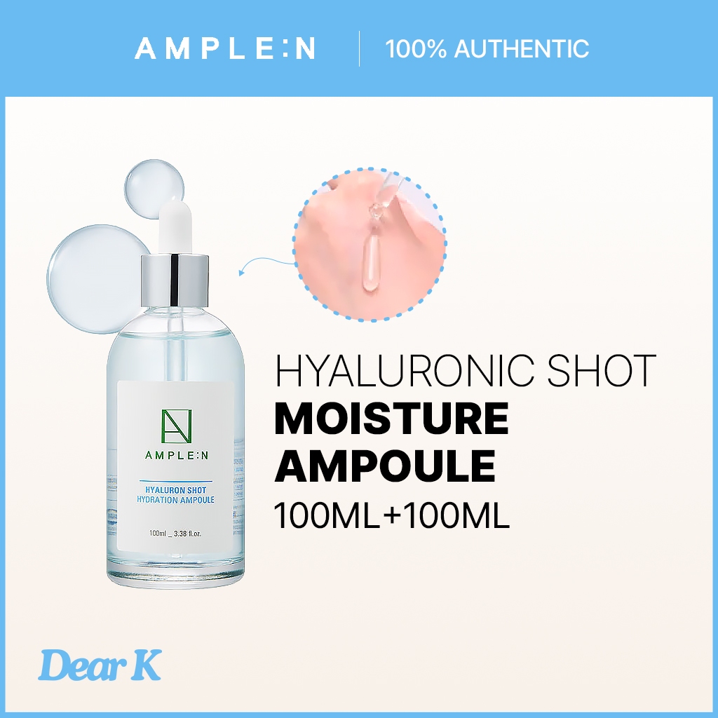 [AMPLE:N] Hyaluron Shot Hydrating Ampoule 100ml+100ml