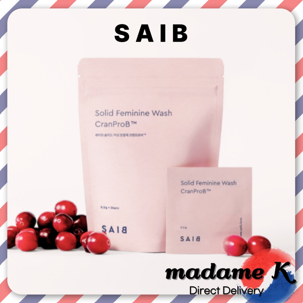 🇰🇷 [SAIB] Solid Feminine Wash CranProB™ 24 ชิ้น – มังสวิรัติ · Zero-Waste · Solid Wash ใช้ครั้งเดียว