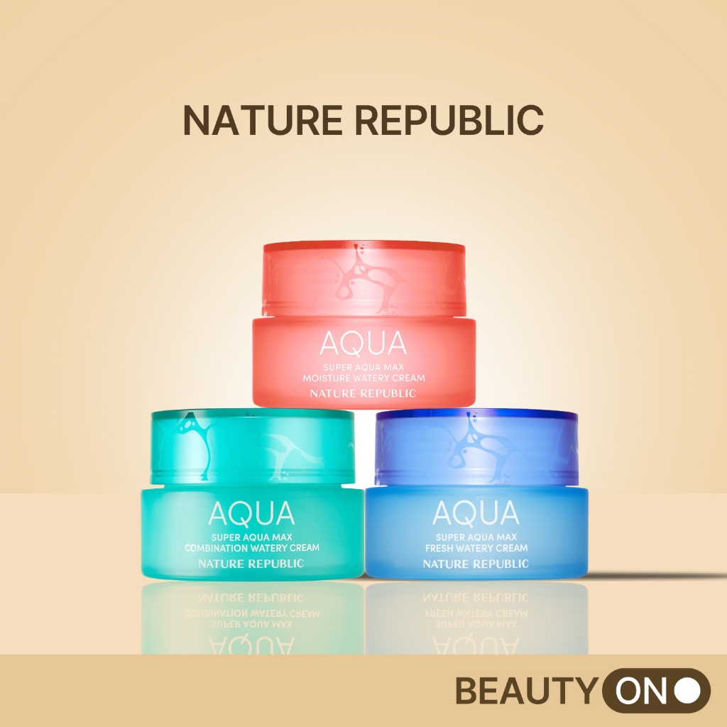 [Nature Republic] Super Aqua Max Watery Cream 80ml |  Fresh Watery Cream, Moisture Watery Cream, Combination Watery Cream #Beauty On