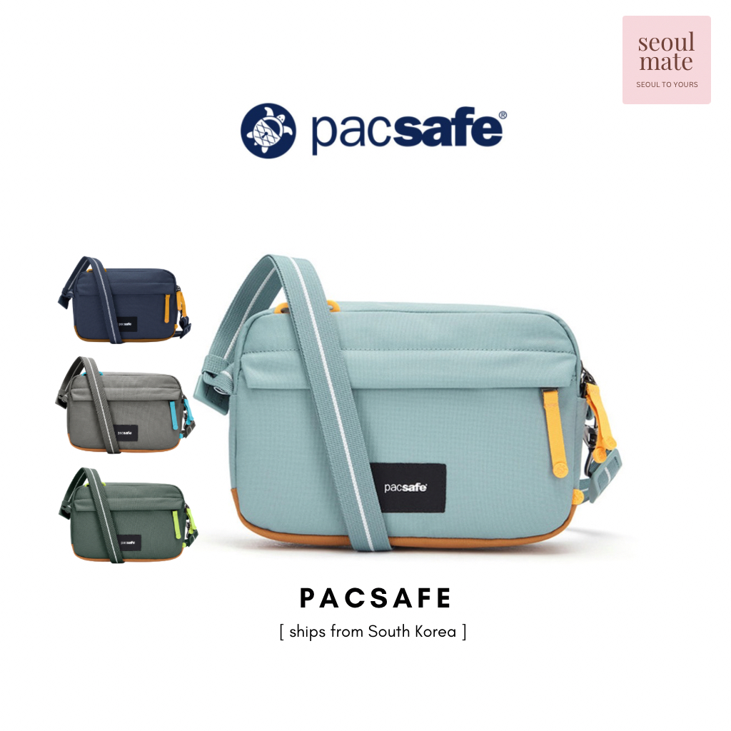 [จากเกาหลี ] PACSAFE GO Cross Body Bag กระเป๋ากันขโมย Europe Travel 2.5L Cross Bag Double Security R
