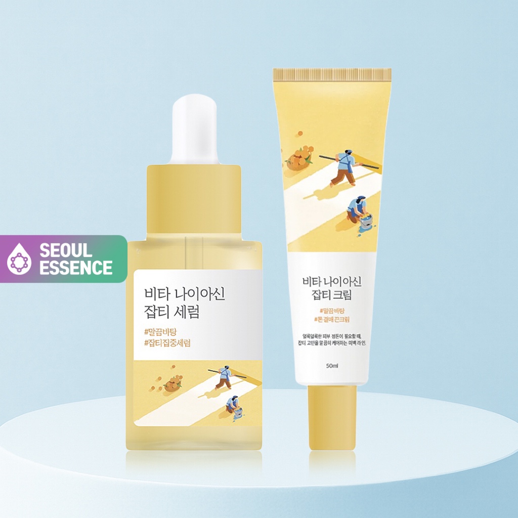 ROUND LAB Vita Niacin Blemish Serum / Cream - Completed Clinical Trial Regarding การปรับปรุงที่มีประสิทธิภาพของฝ้าเก่าและสีผิว