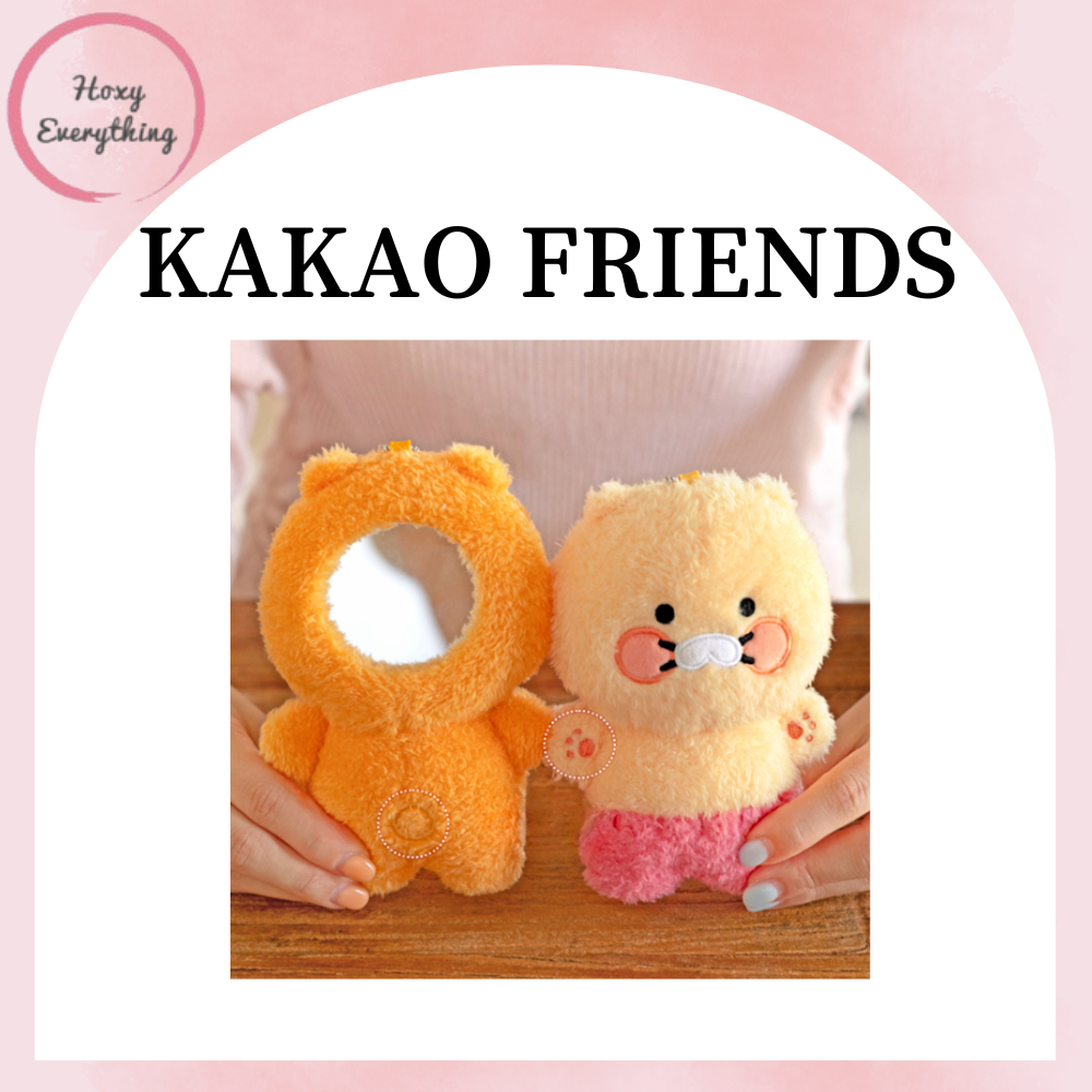Kakao Friends Boucle พวงกุญแจตุ๊กตากระจก/พวงกุญแจกระจก