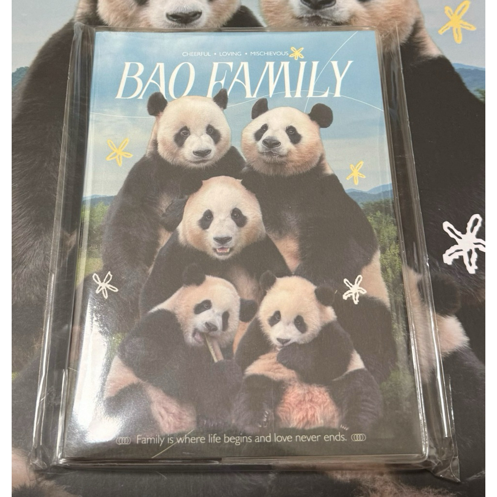 Bao family fubao panda everland 2025 สมุดบันทึกวางแผนปฏิทิน