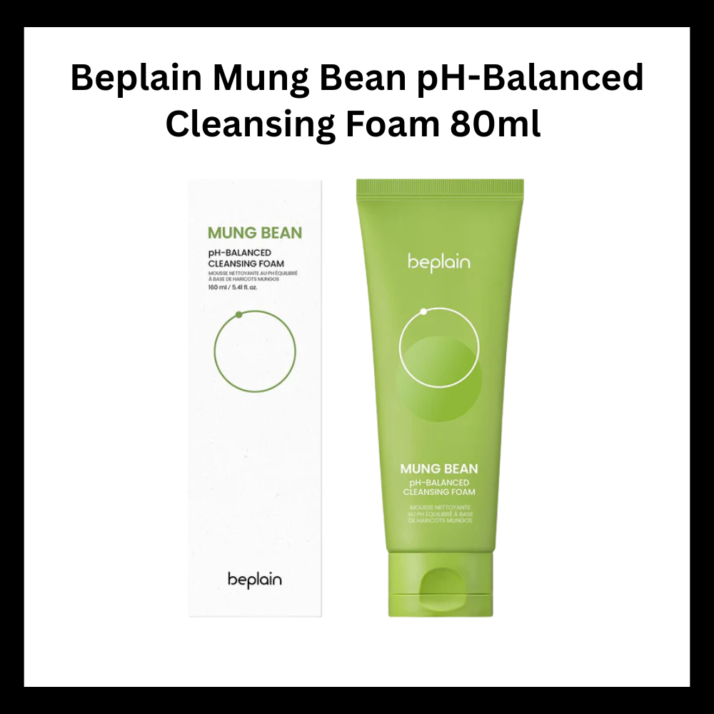 BEPLAIN Mungbean pH-Balanced โฟมล้างหน้า 80ml | สกินแคร์ล้างหน้าเกาหลี