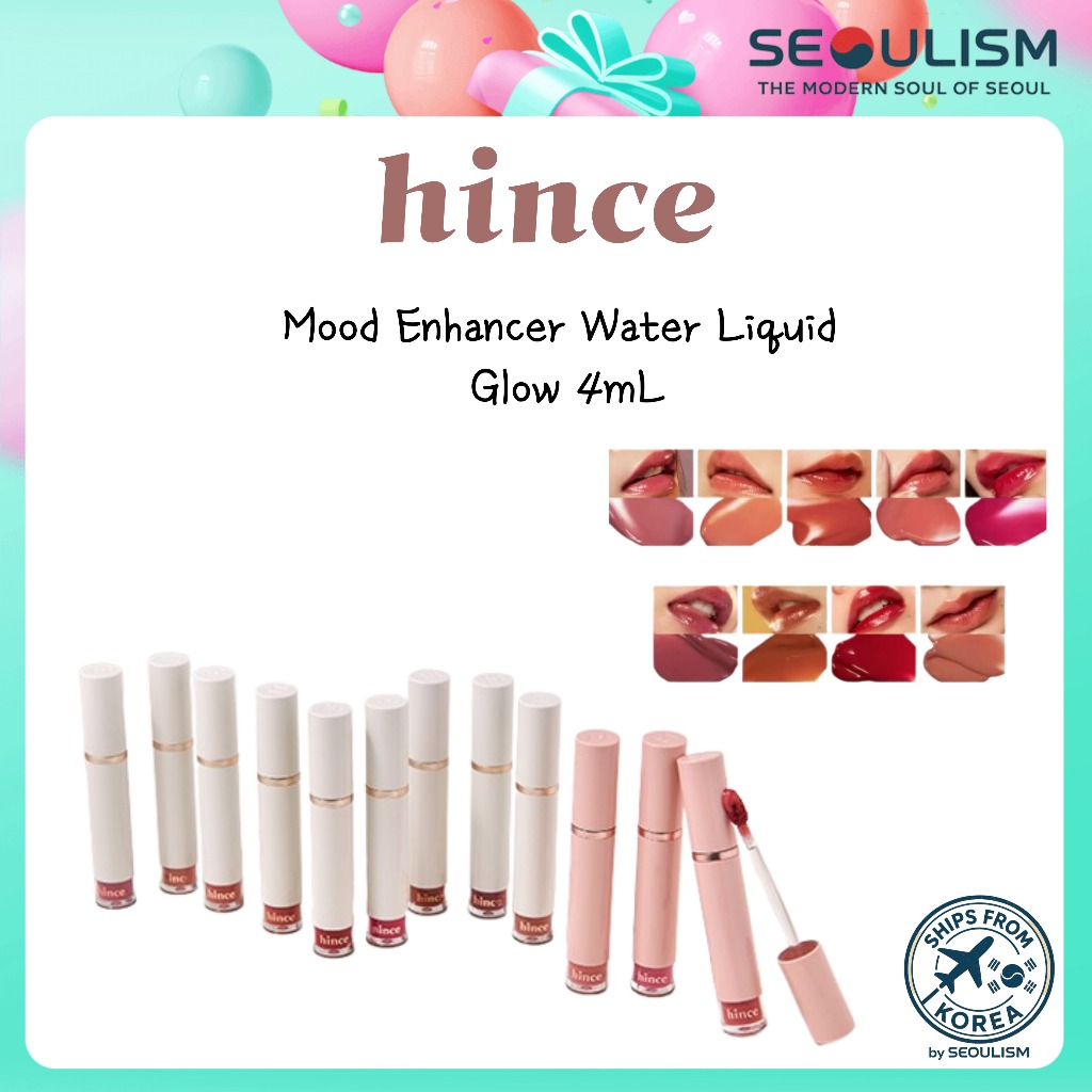 🇰🇷[hince] Mood Enhancer Water Liquid Glow 4mL | ลิปกลอส | เค-บิวตี้ของแท้