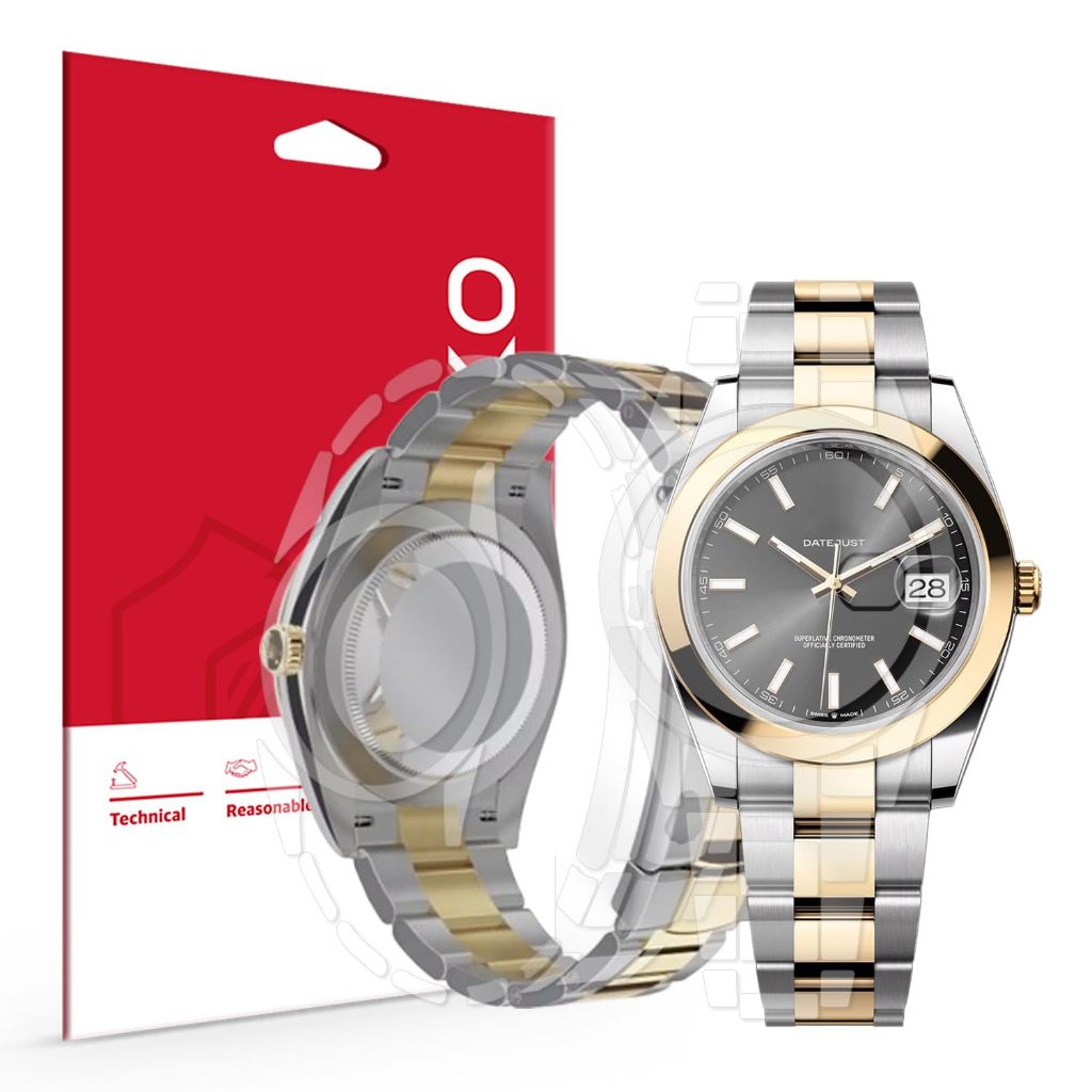 Skoko [2 Pack] ฟิล์มกันรอยแบบเต็มตัวเข้ากันได้กับ Rolex Datejust 41mm Ref. 126300 126301 126303 1263