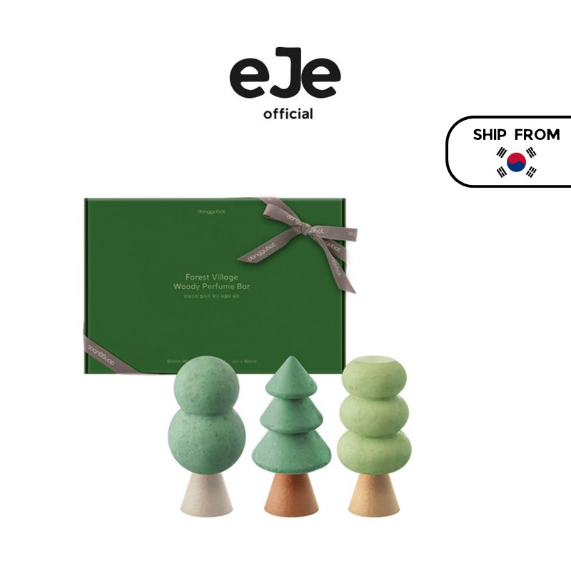 [Donggubat] Forest Village Woody Perfume Bar Set (Bloomwood + Herbwood + Juicywood)