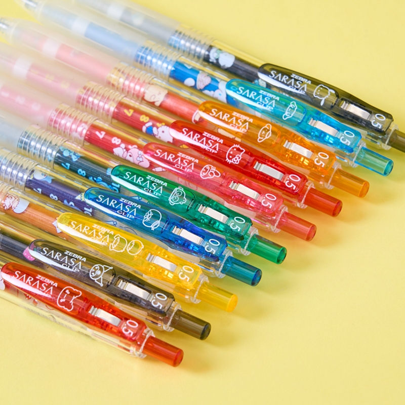 Zebra Sanrio Hello Kitty Sarasa Clip Gel Pen Kuromi Pochacco 0.5 mm 3 สี Set Limited Edition - รูปที่ 3