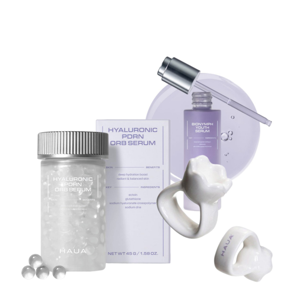 [HAUA] Face Care Line  Ceramic Guasha Ring / PDRN Orb Serum 50ml / Youth Serum 47ml