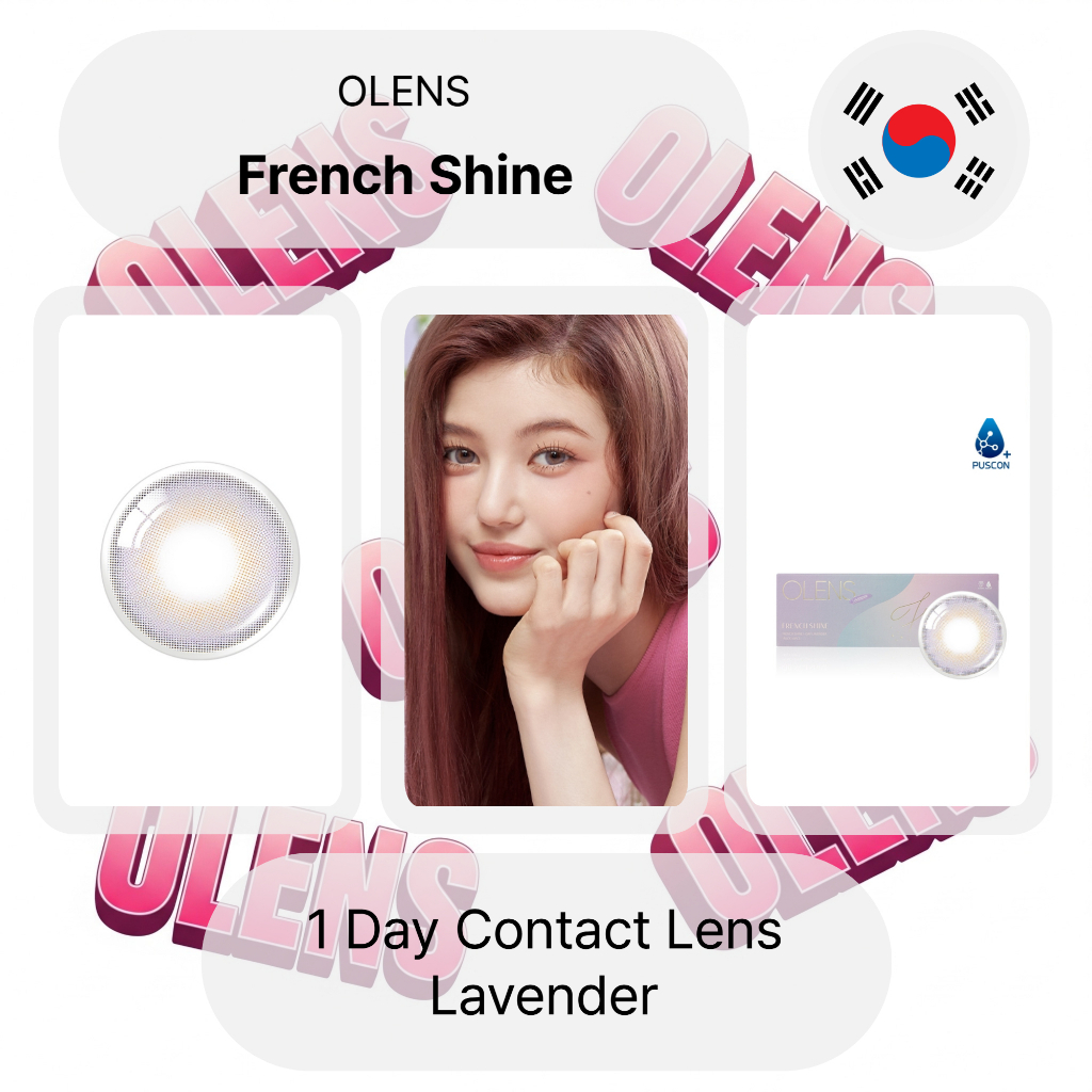 Olens French Shine Lavender คอนแทคเลนส์รายวัน