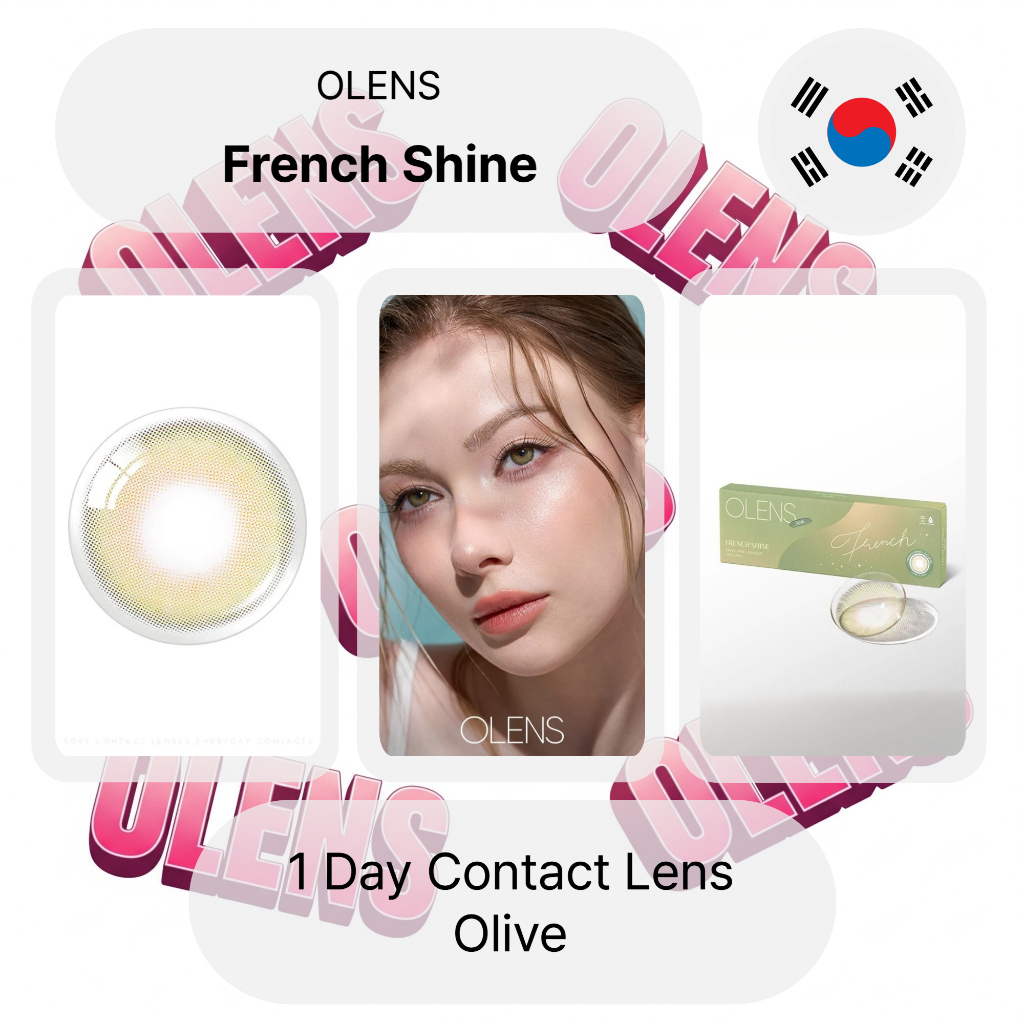 Olens French Shine Olive คอนแทคเลนส์รายวัน