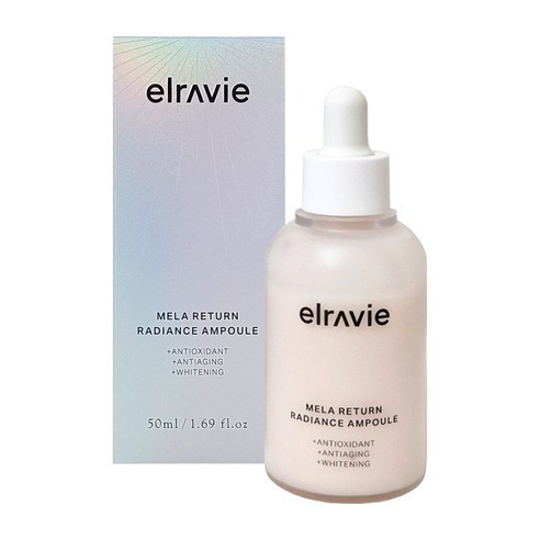 Elravie Mela Return Radiance Ampoule 50ml – Brightening & Anti-Wrinkle Serum สําหรับจุดด่างดํา โทนไม